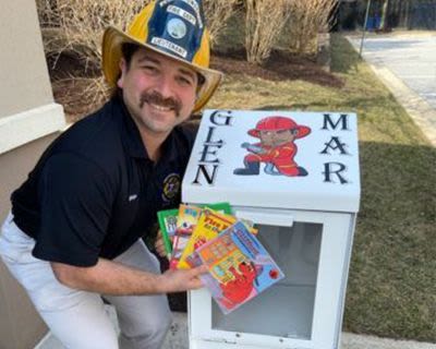 Anne Arundel County Firefighter Donates ‘Little Library’ To Glen Mar Apartment Homes In Glen Burnie