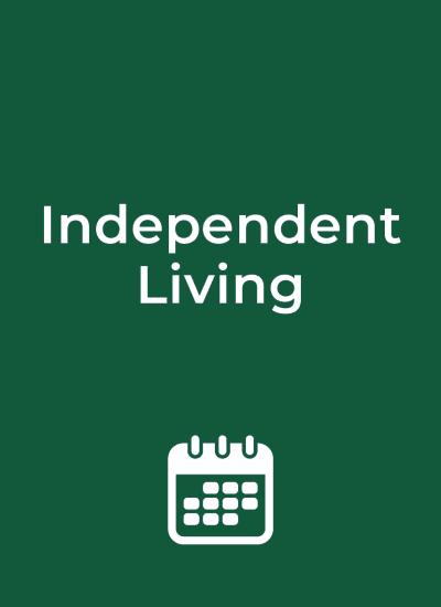 Independent living calendar at Touchmark on West Prospect in Appleton, Wisconsin
