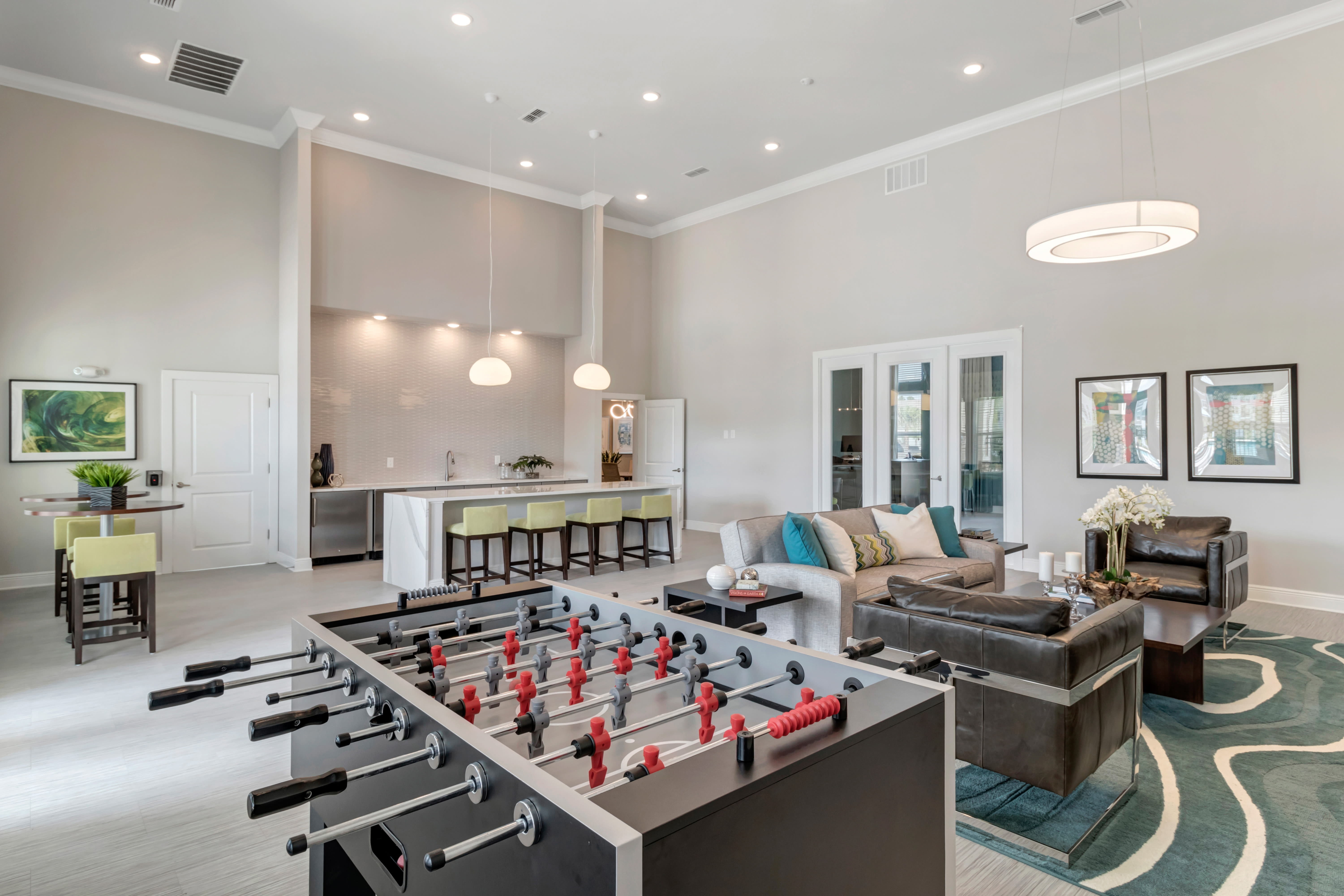 Clubhouse with foosball at Lakeline at Bartram Park in Jacksonville, Florida