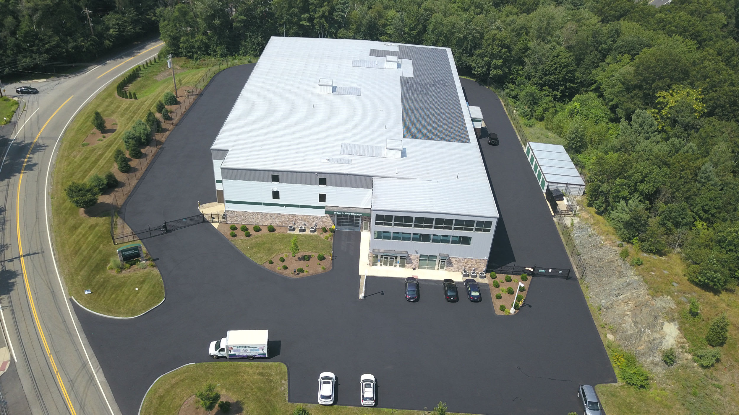 Aerial view of Burlington Self Storage - Wilmington in Wilmington, Massachusetts