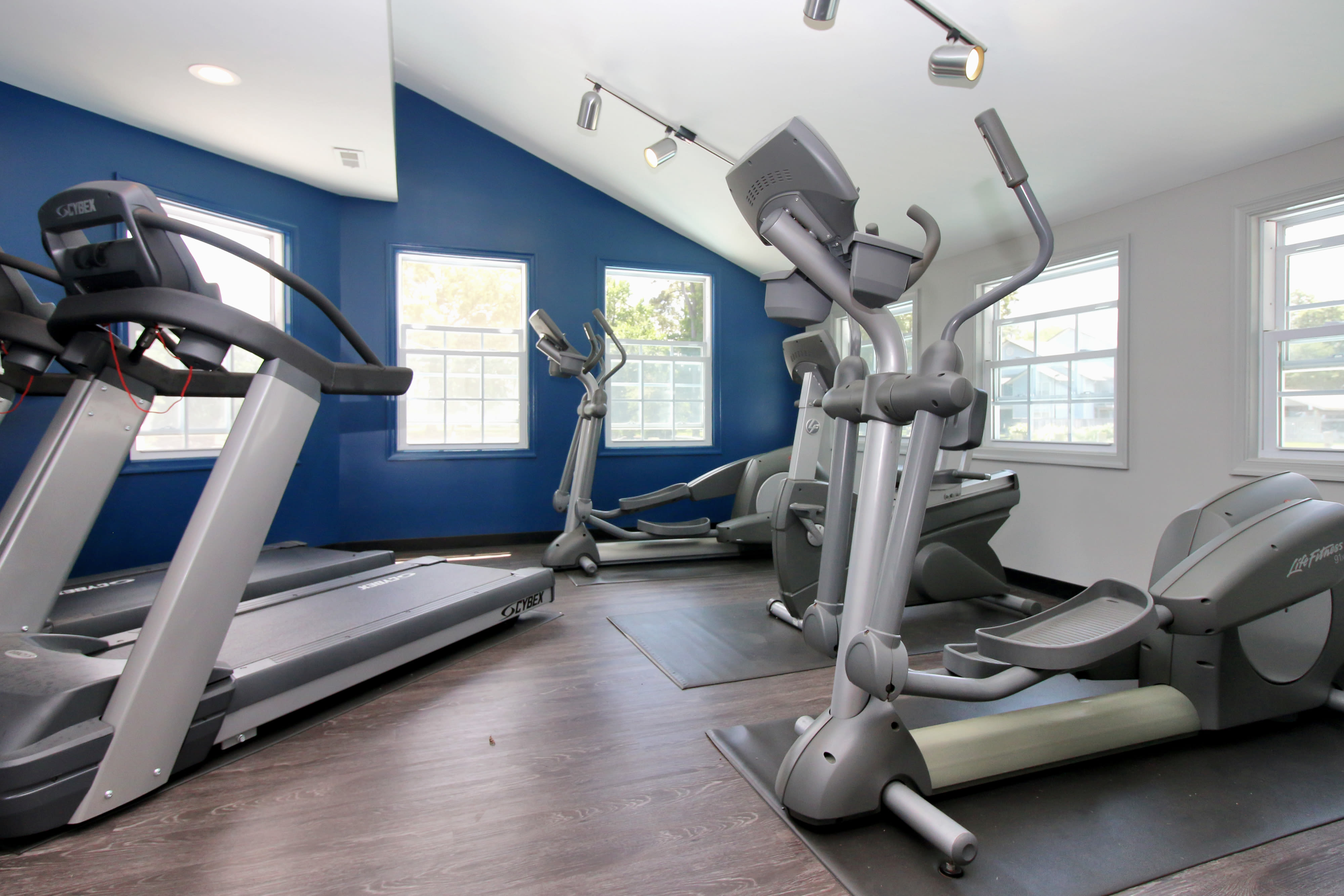 Workout facility at Runaway Bay Apartments in Virginia Beach, Virginia