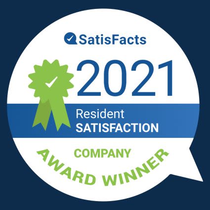Resident Satisfaction award for The Concord Northside in Richmond, Virginia