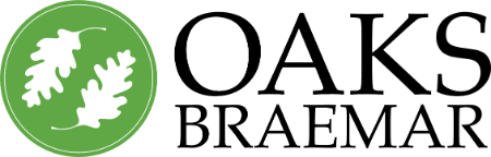 Oaks Braemar header logo