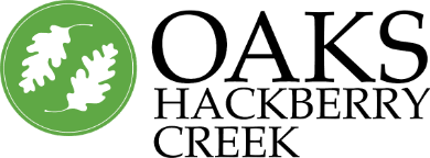 Oaks Hackberry Creek header logo
