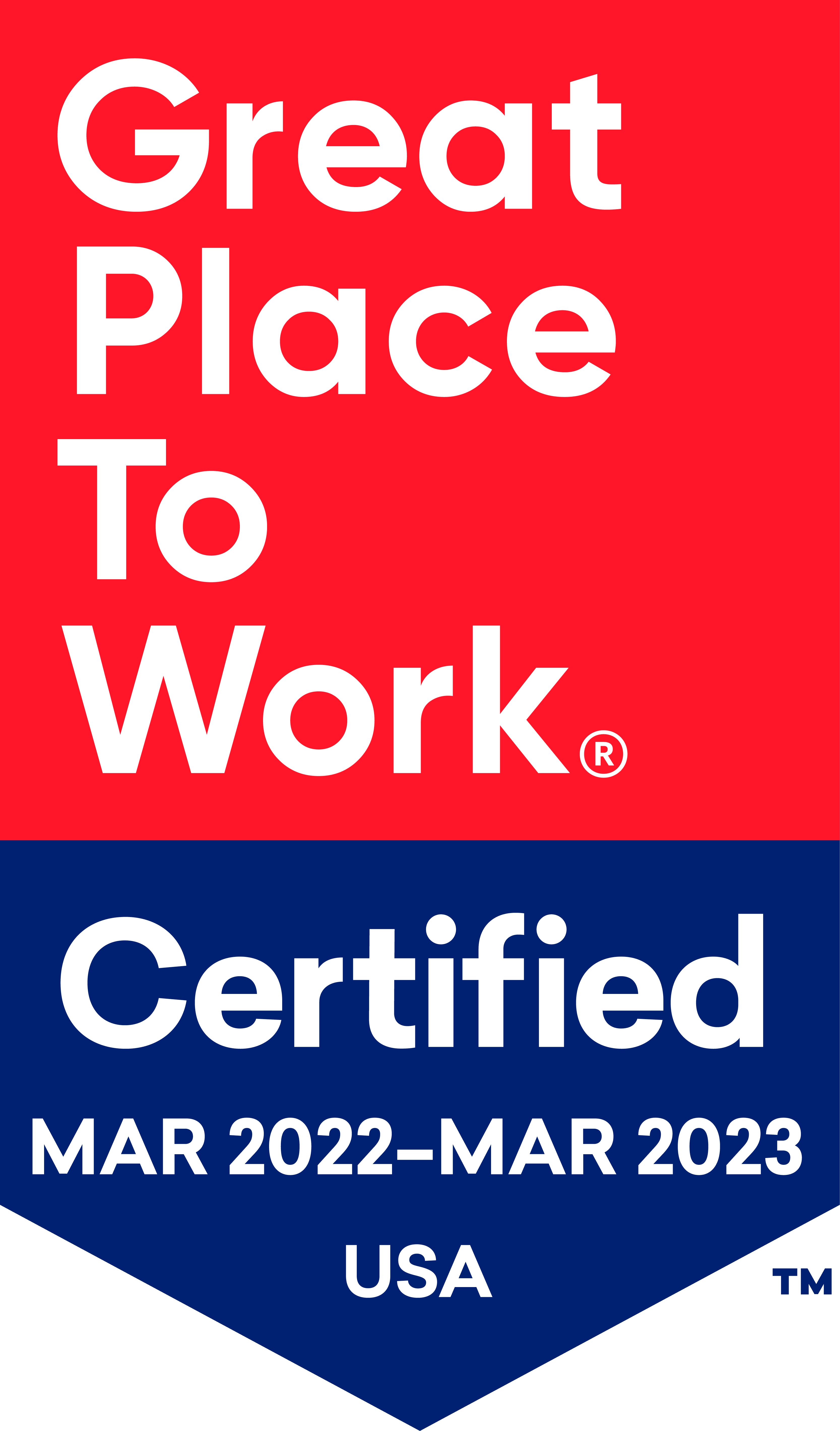 Great place to work badge for Keystone Place at Terra Bella