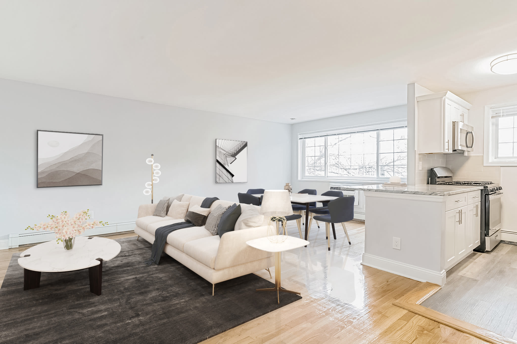 Open layout at Eagle Rock Apartments at Carle Place in Carle Place, New York