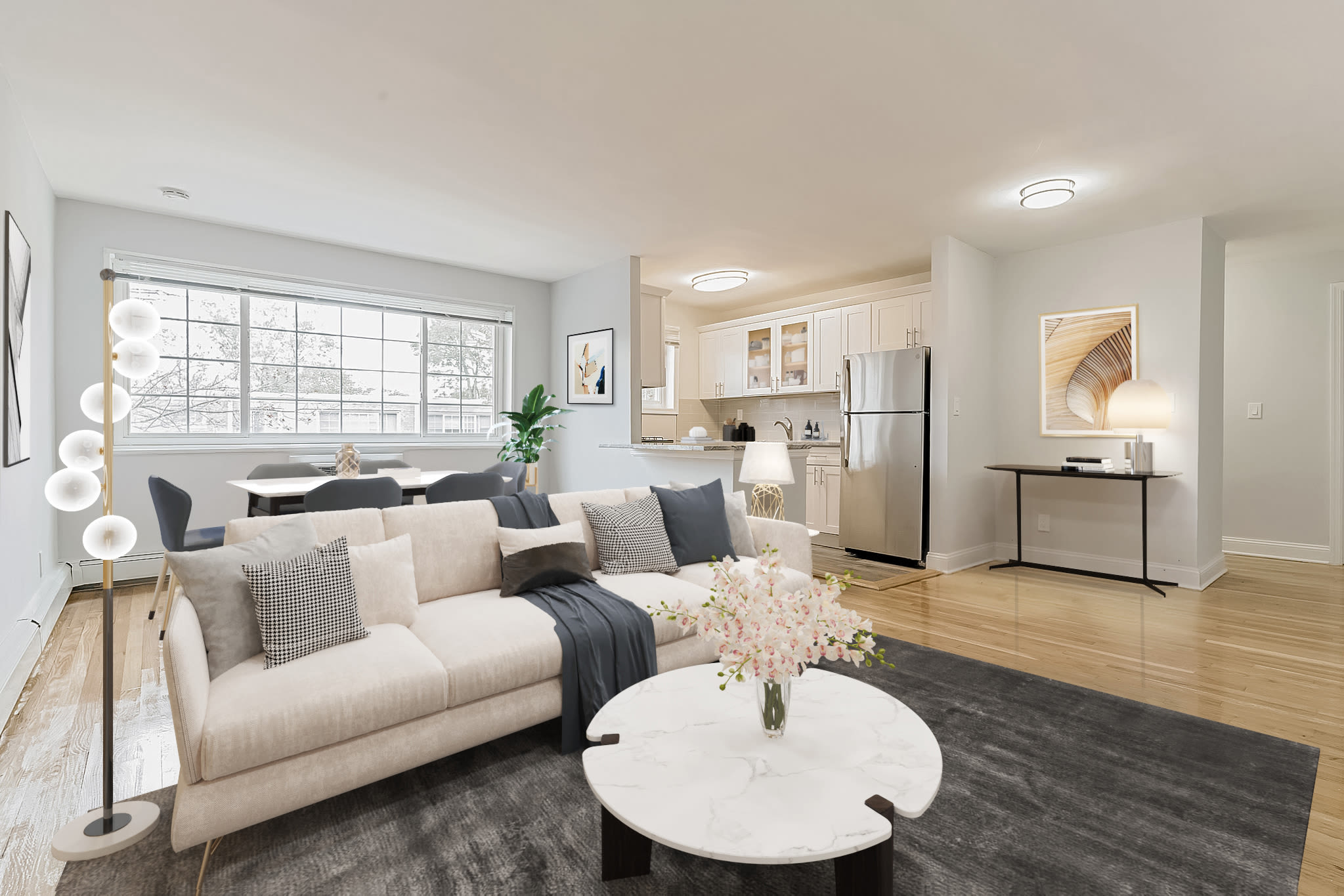 Living space at Eagle Rock Apartments at Carle Place in Carle Place, New York