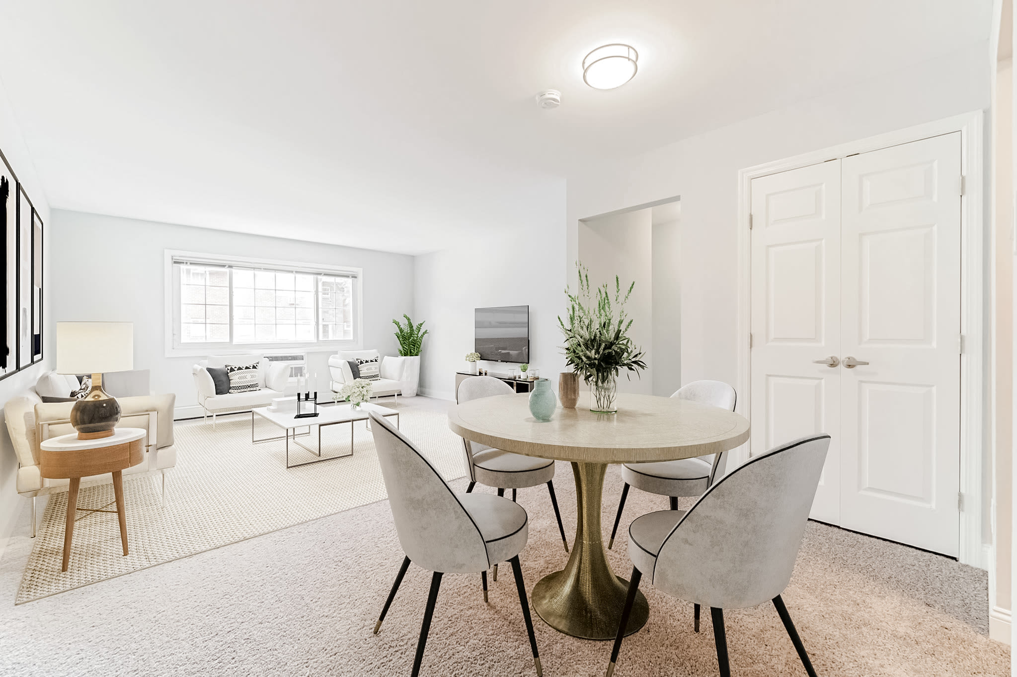Large dining room space at Eagle Rock Apartments at Mineola in Mineola, New York