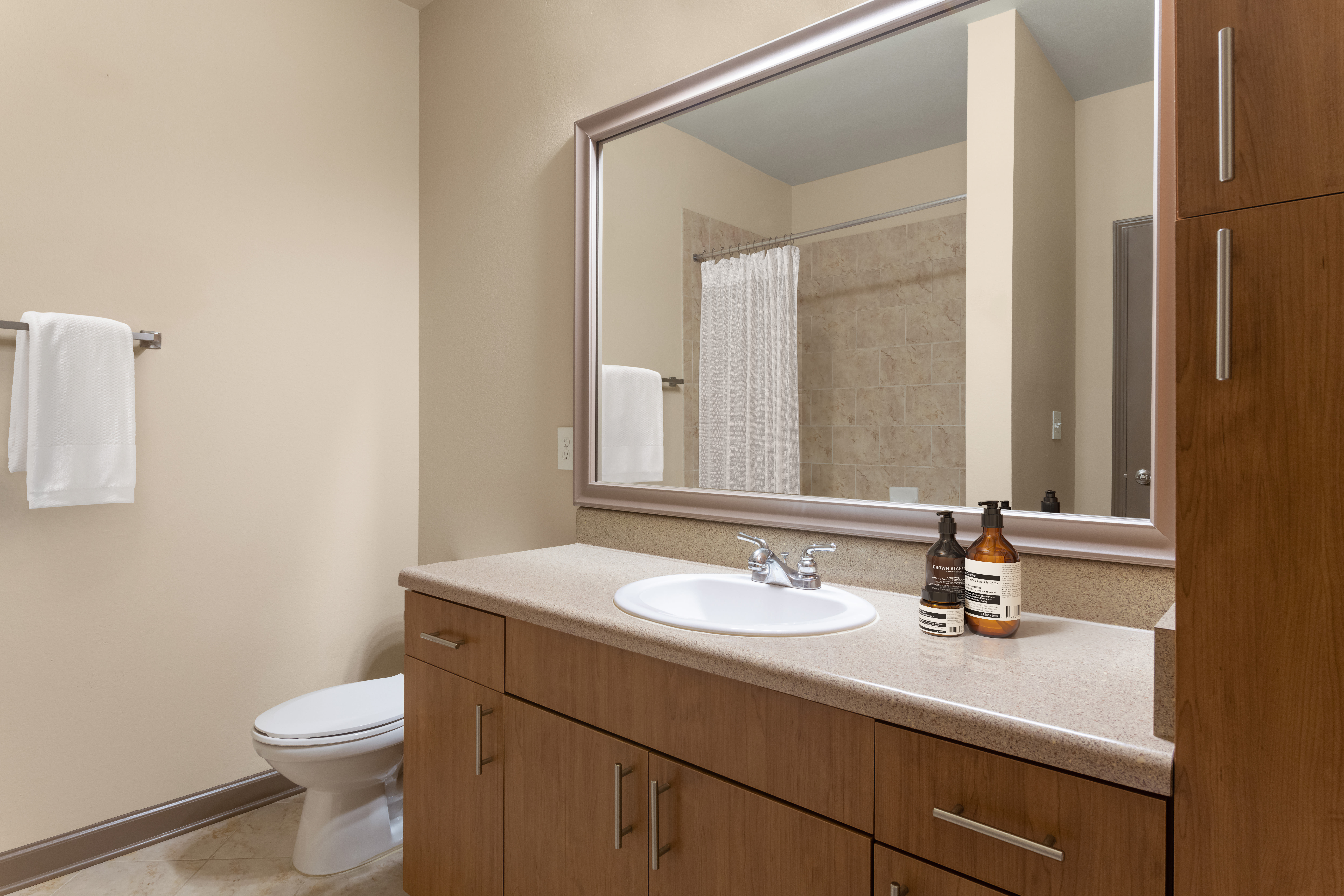 Bathroom at The Addison at South Tryon | Apartments & Townhomes in Charlotte, NC