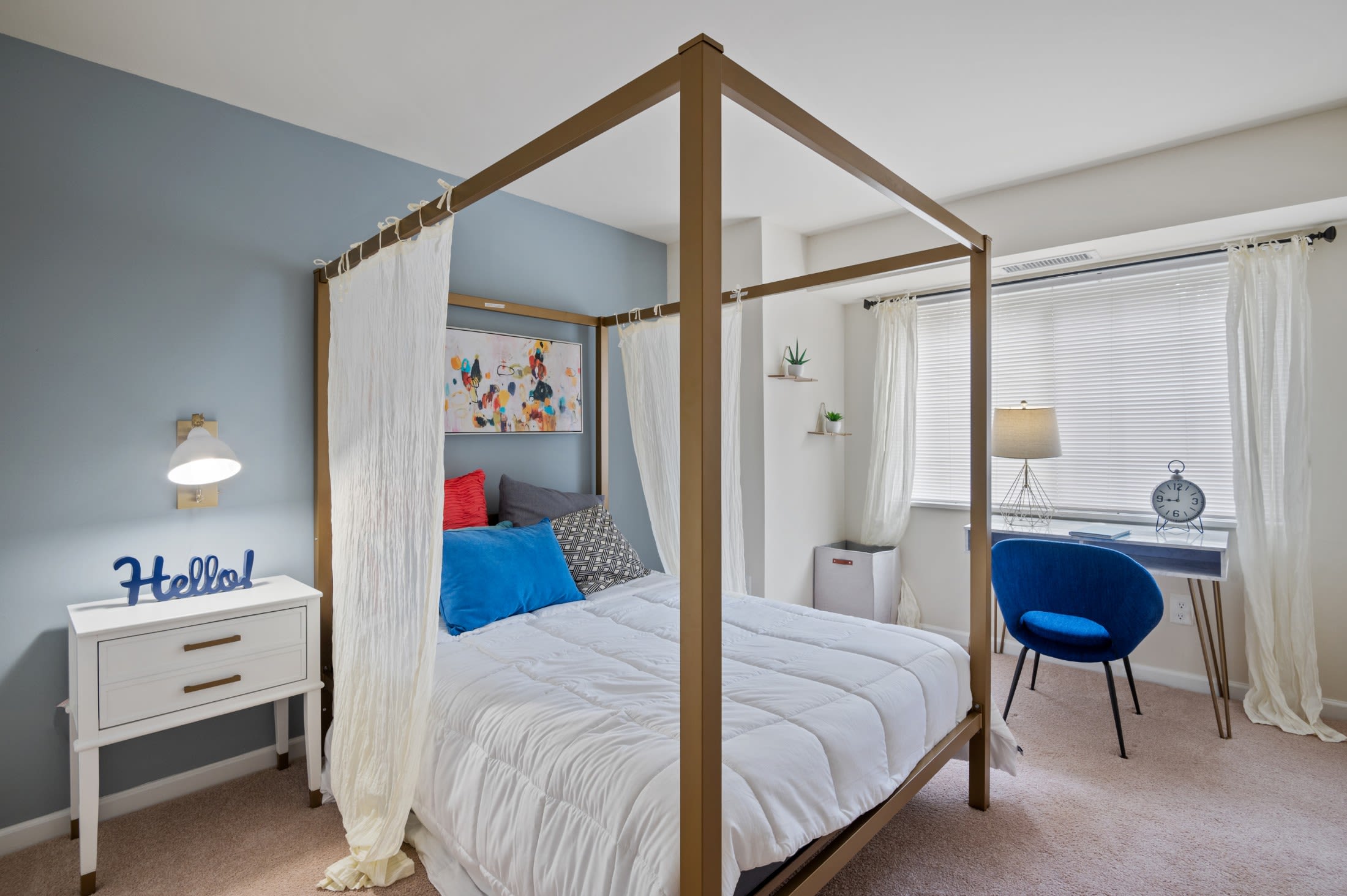Spacious bedroom at Mount Vernon Square Apartment Homes in Alexandria, Virginia