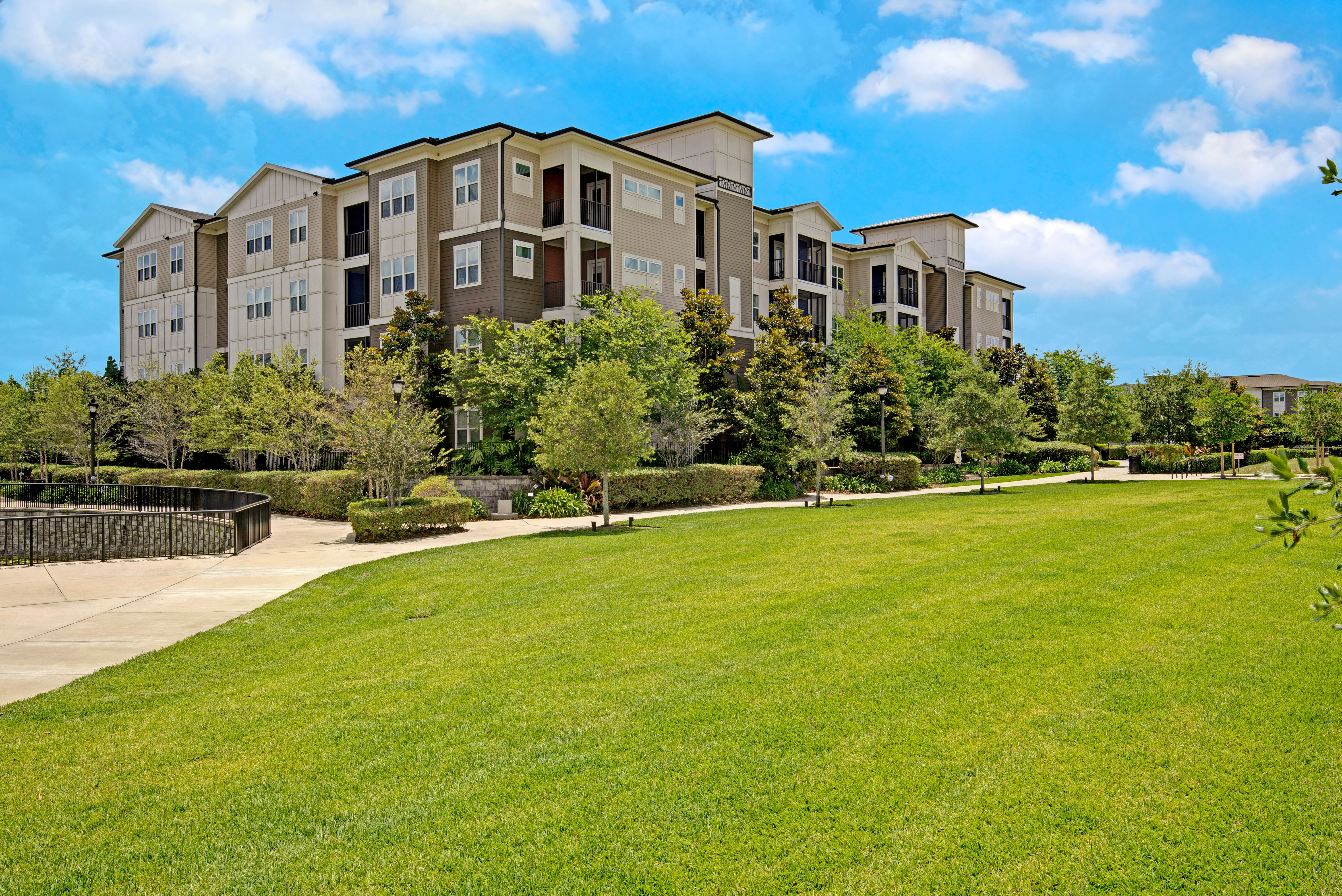 Side view of apartments at Integra Lakes in Casselberry, Florida
