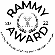 Rammy Award for Leasing Professional of the Year for Spenser Coleman