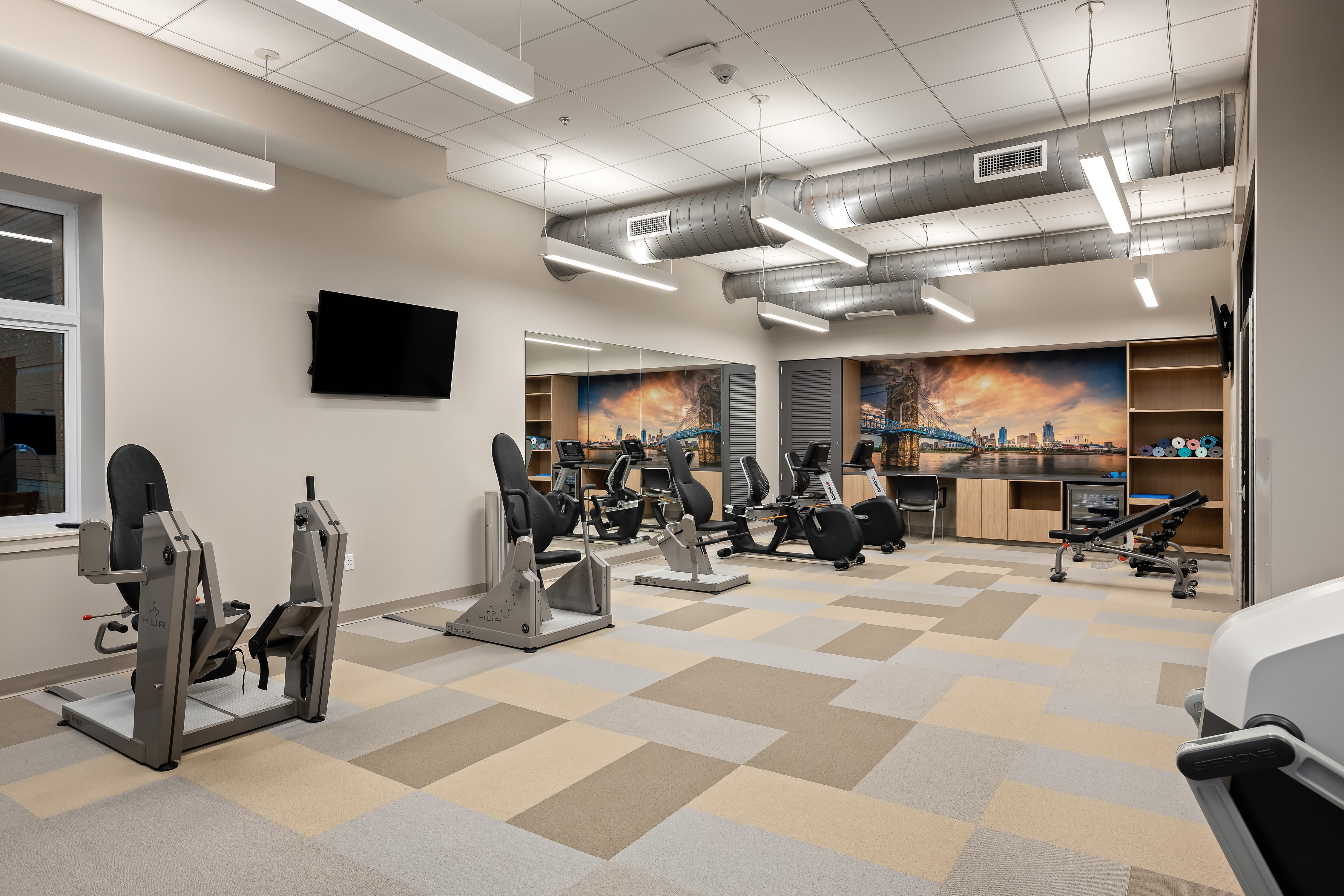 Fitness center at Anthology of Blue Ash in Blue Ash, Ohio