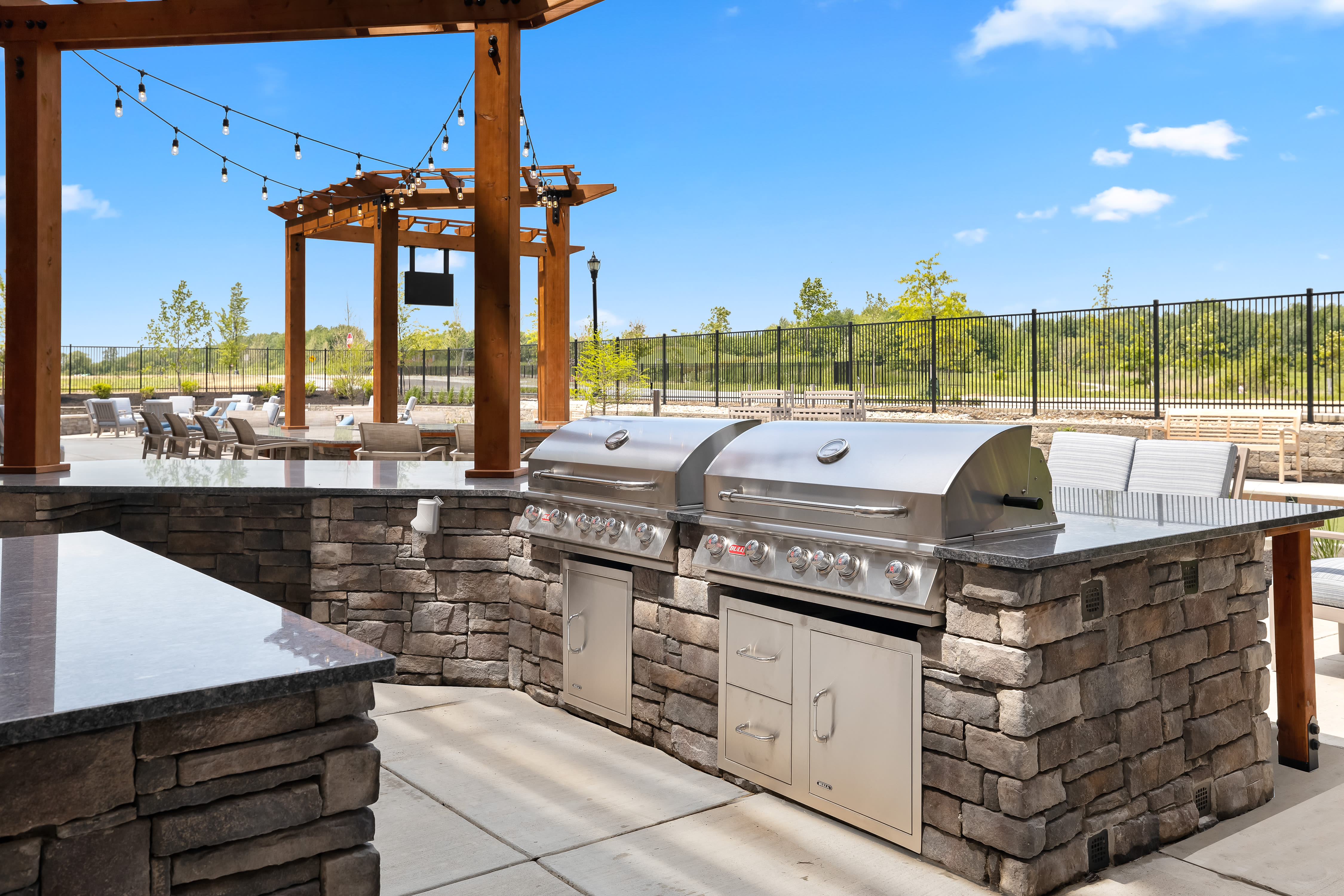 Outdoor Grill Area at Anthology of Blue Ash in Blue Ash, Ohio