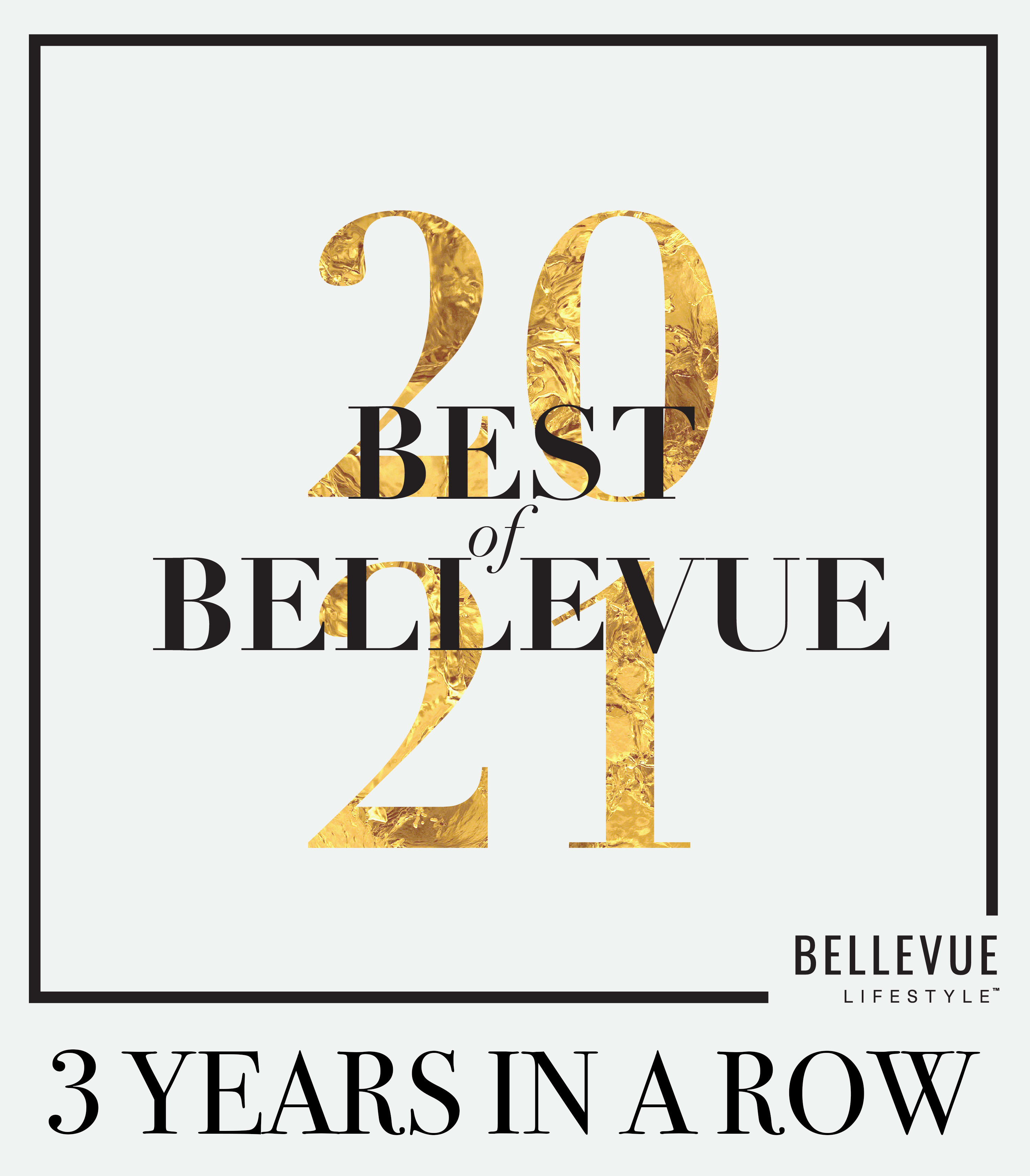 The Bellettini is awarded withBest of Bellvue Three years in a row recognition.
