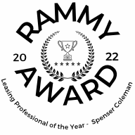 Rammy Award for Leasing Professional of the Year for Spenser Coleman 2022