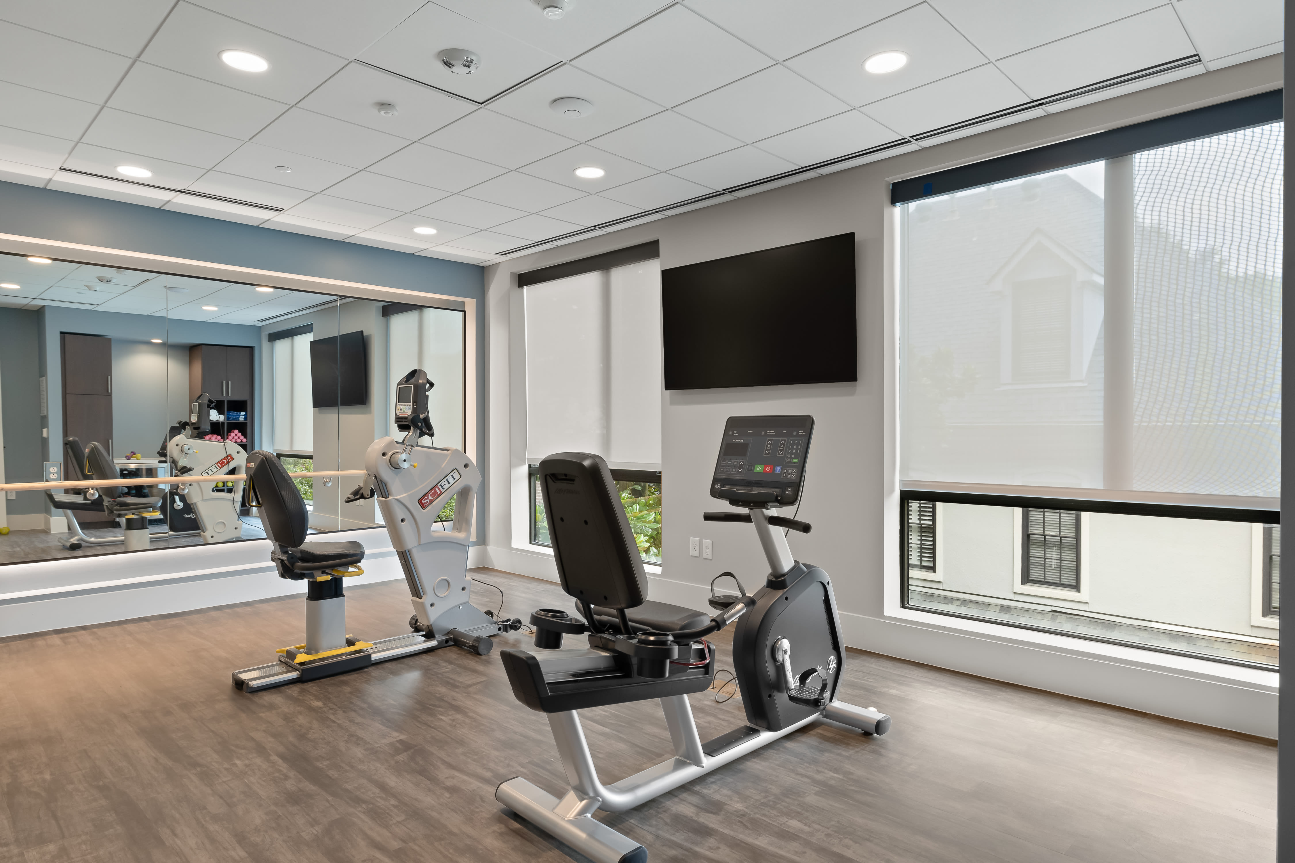 Fitness room at Anthology of Tanglewood in Houston, Texas