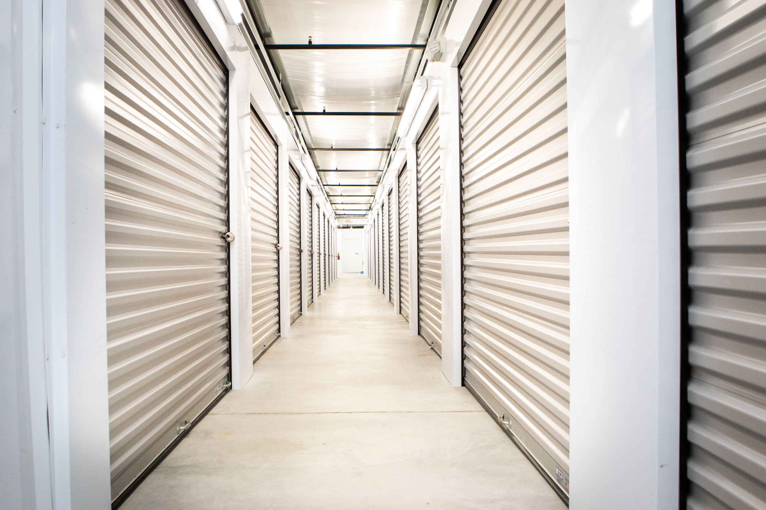 Inside the facility at AAA Self Storage of Clemmons in Clemmons, North Carolina