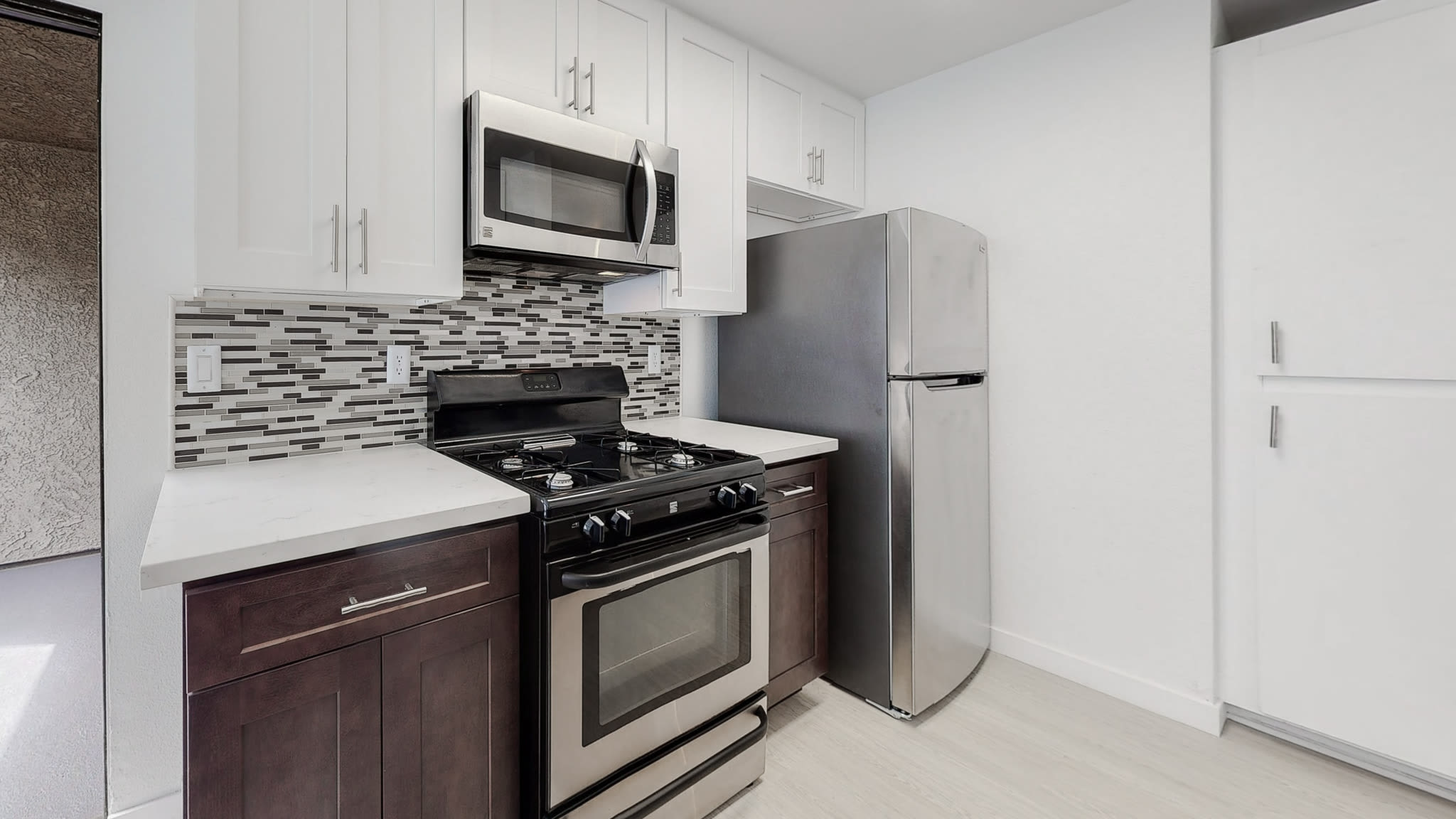Alternate kitchen view at Club Marina Apartments in Los Angeles, California
