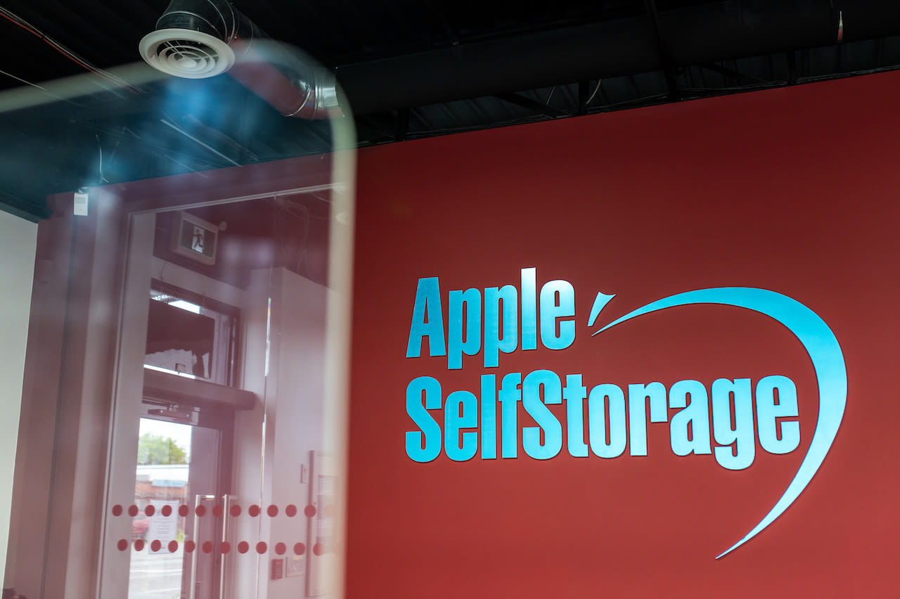 Indoor sign for Apple Self Storage - Scarborough in Scarborough, Ontario