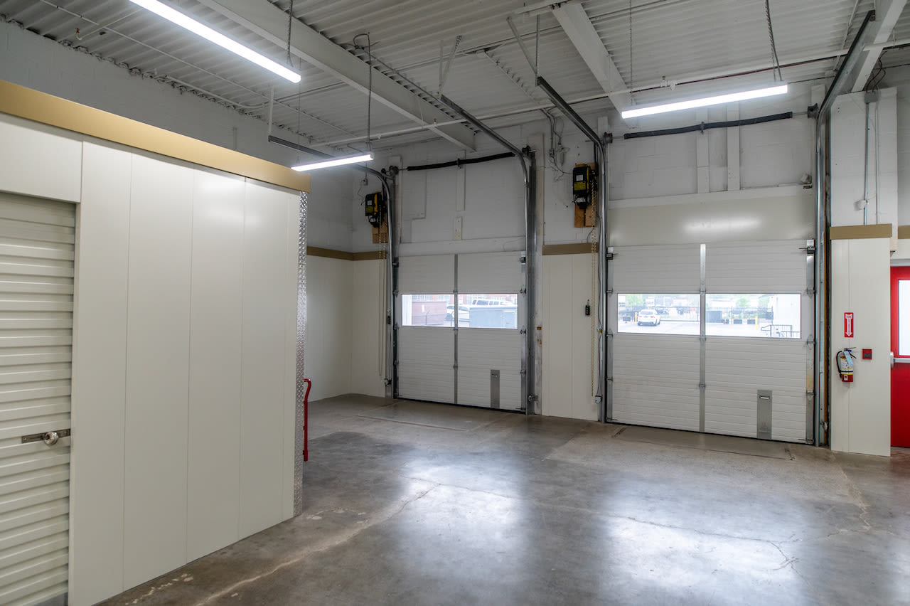 Interior with view of outside at Apple Self Storage - Scarborough in Scarborough, Ontario