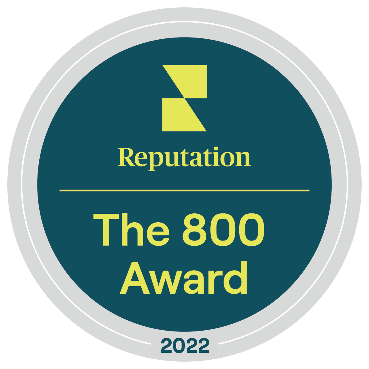 Reputation 800 Award logo