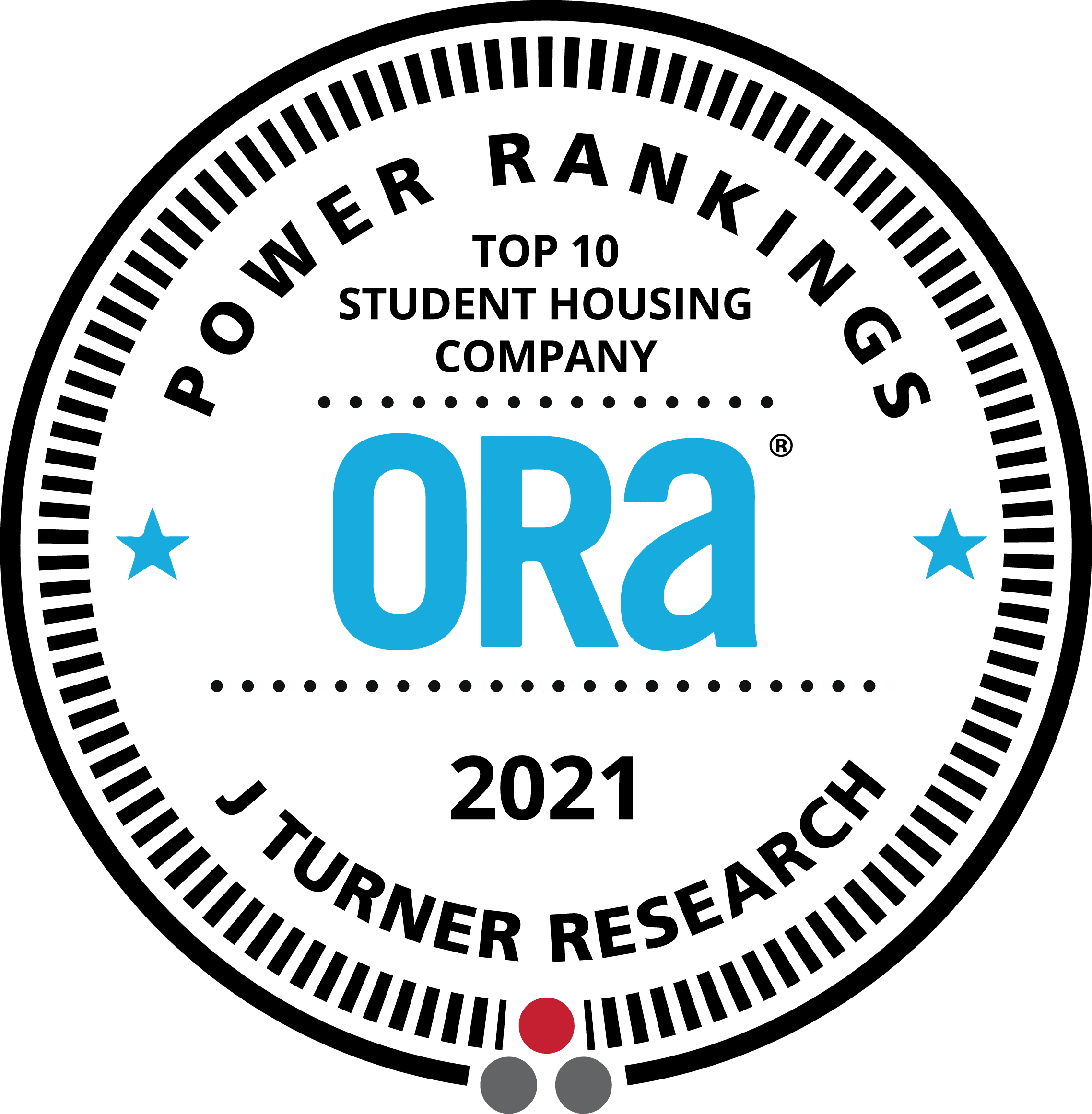 ORA Award logo 2021 for Campus Life & Style in Austin, Texas