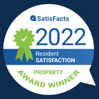Satisfacts badge for EnVue Apartments in Bryan, Texas