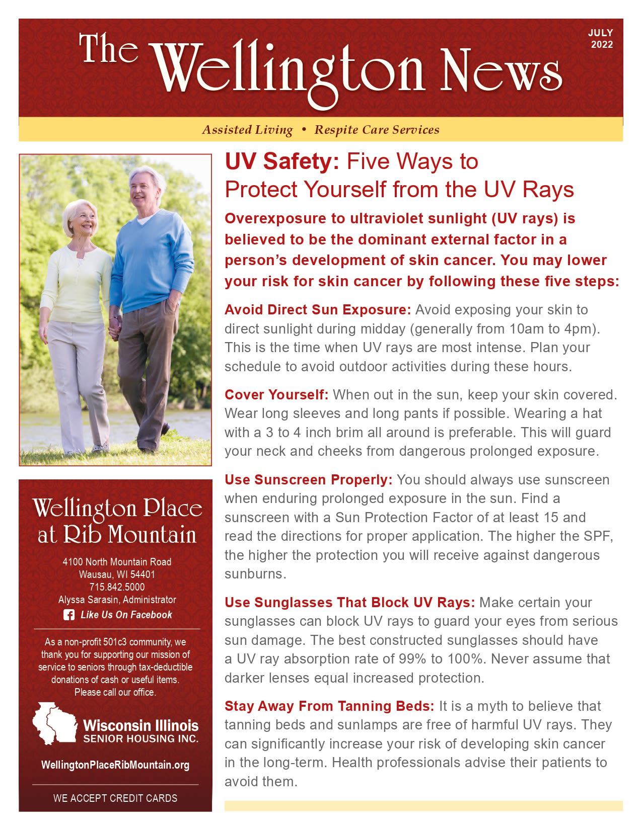 July 2022 newsletter