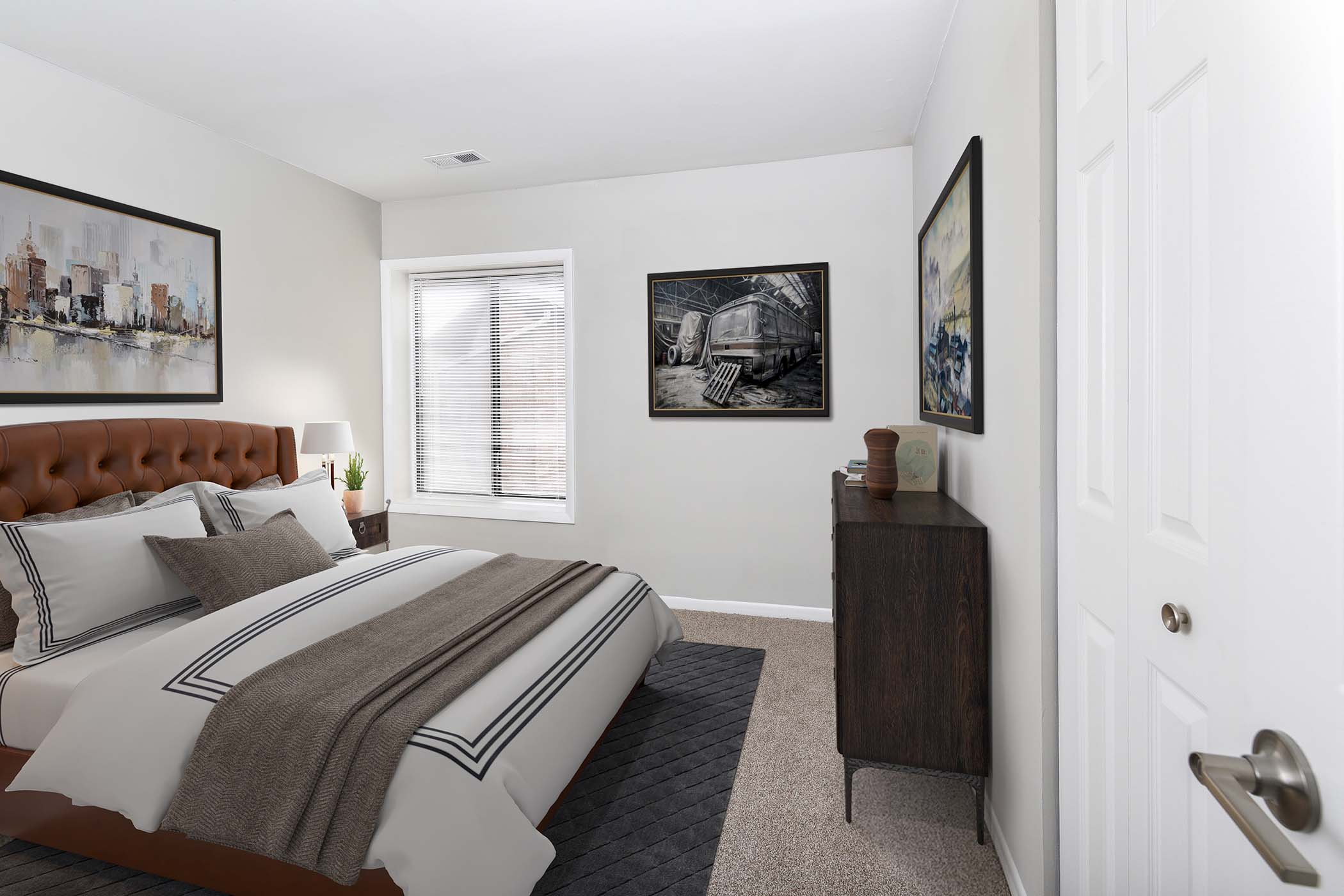 Second bedroom at The Flats at Columbia Pike, Silver Spring, Maryland