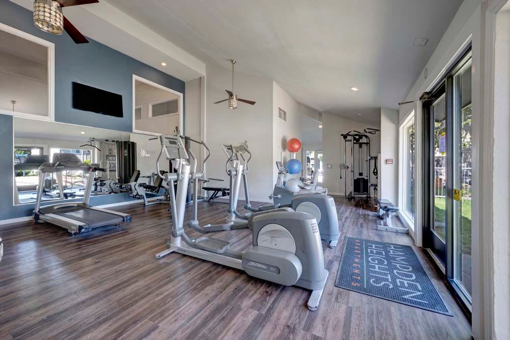 Spacious Fitness Center at Apartments in Denver, Colorado