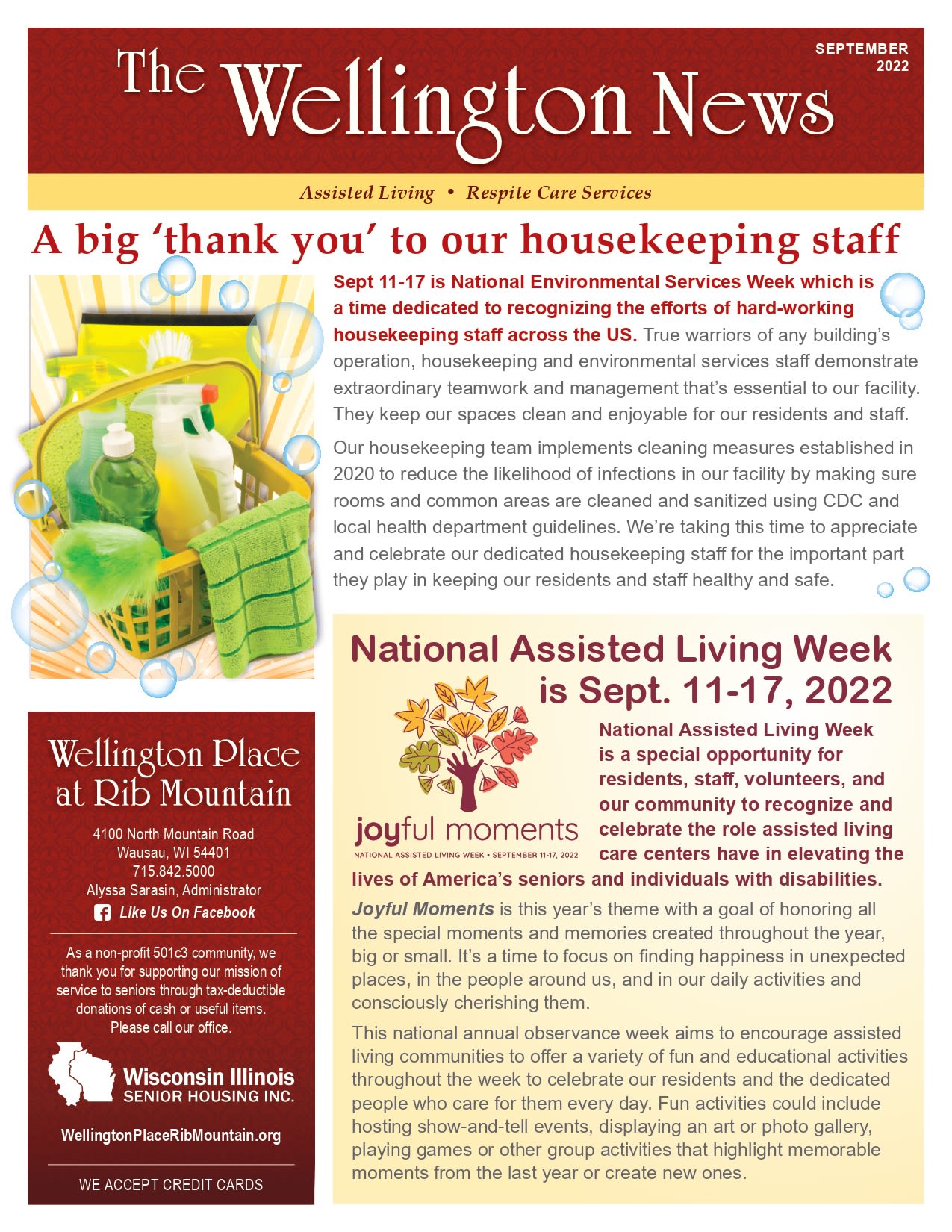 September 2022 Newsletter