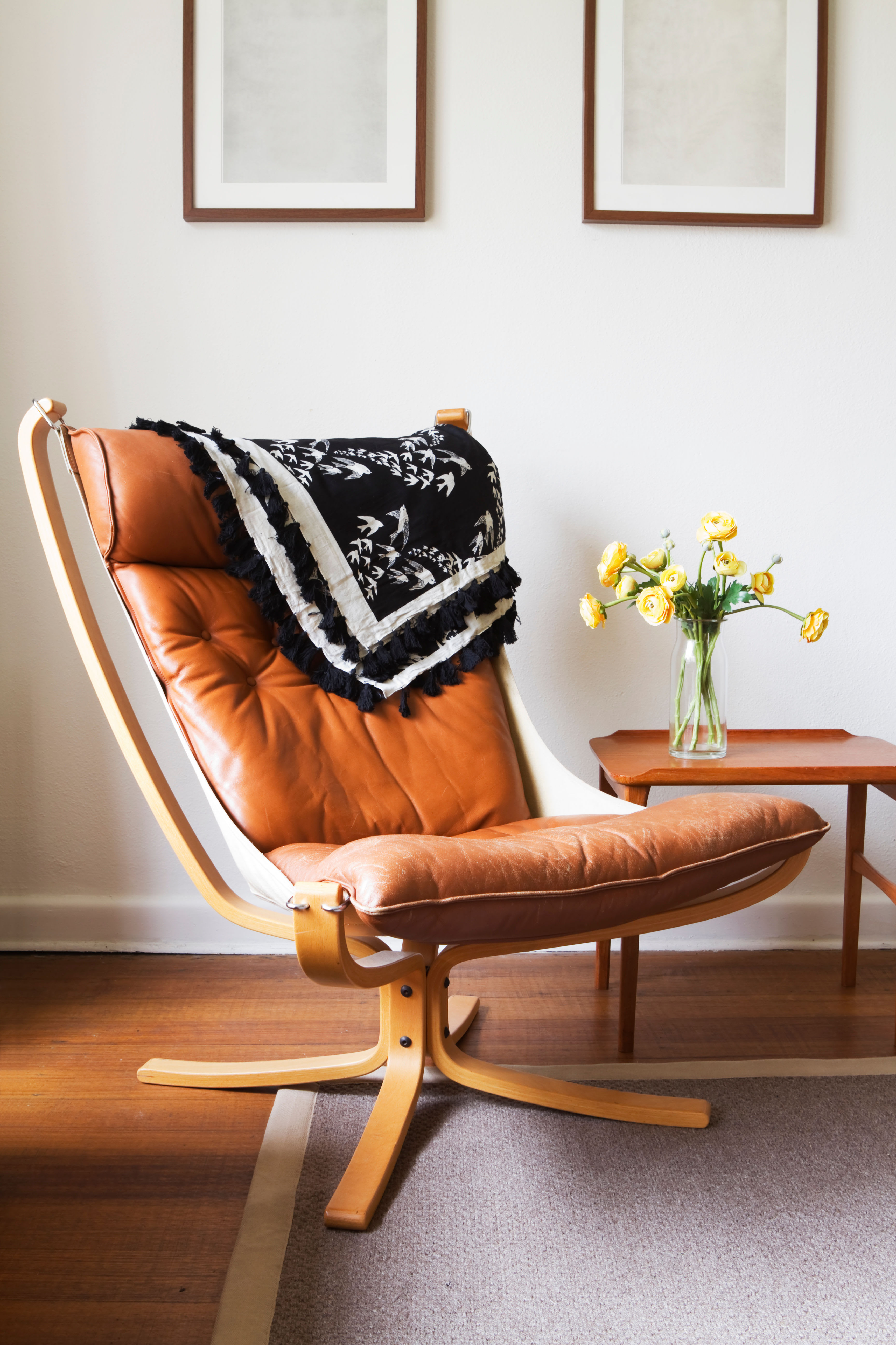 leather chair in apartment at Chesterfield Flats, North Chesterfield, Virginia