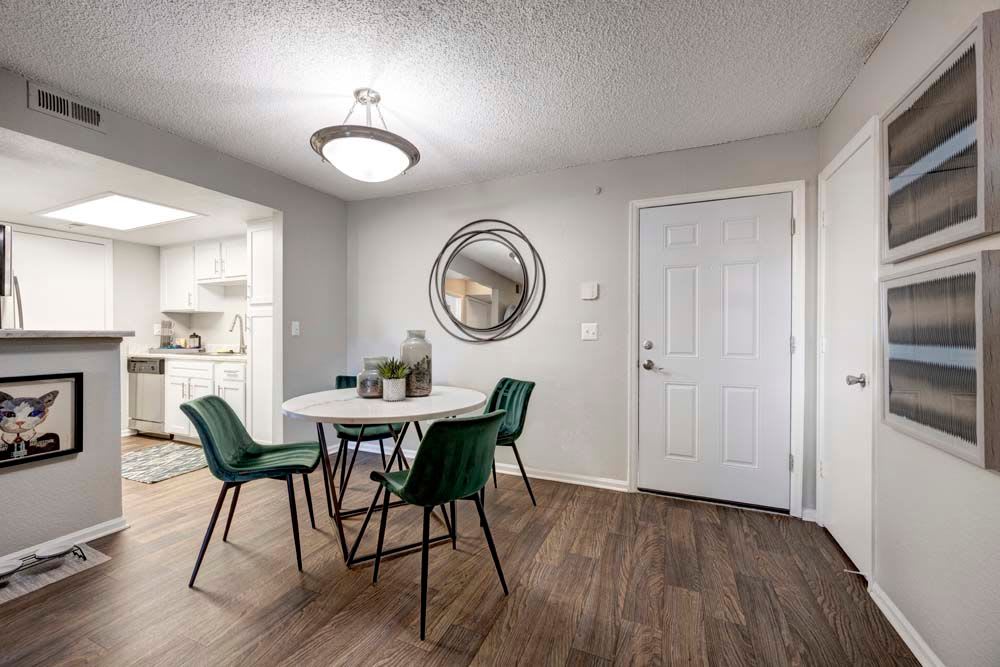 Open dining room at Waterfield Court Apartment Homes in Aurora, Colorado
