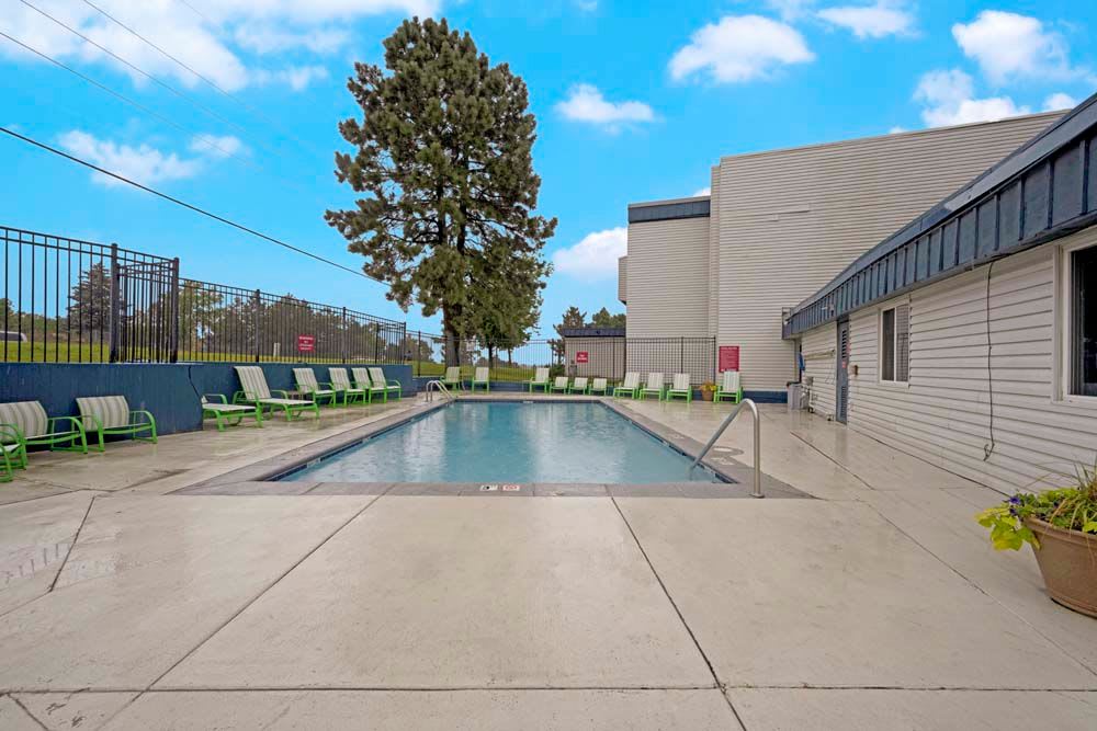 Swimming pool at Arvada Green Apartment Homes in Arvada, Colorado