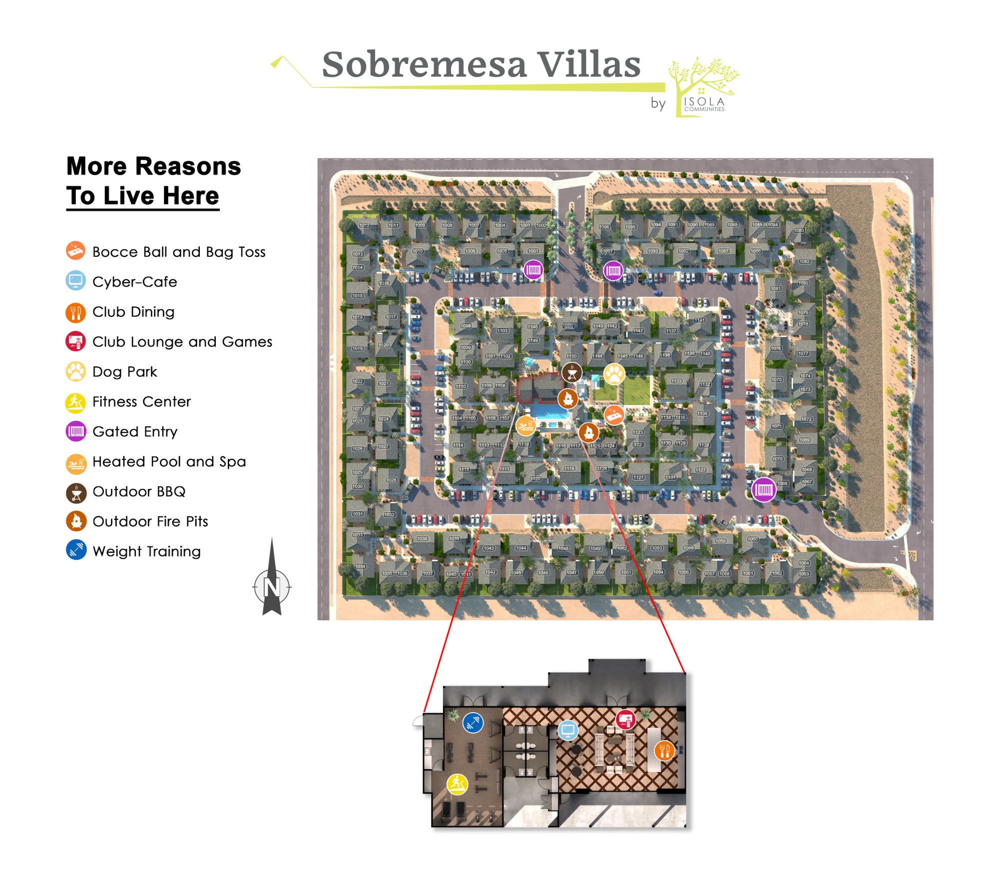 Sobremesa Villas site plan