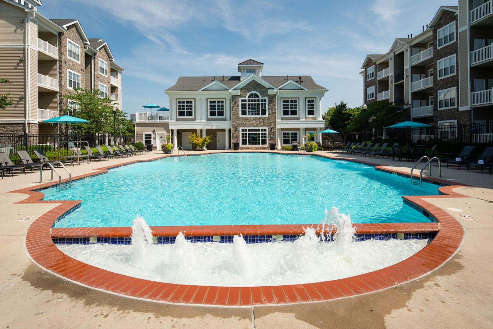 Swimming pool at The Elms at Stoney Run Village in Hanover, Maryland