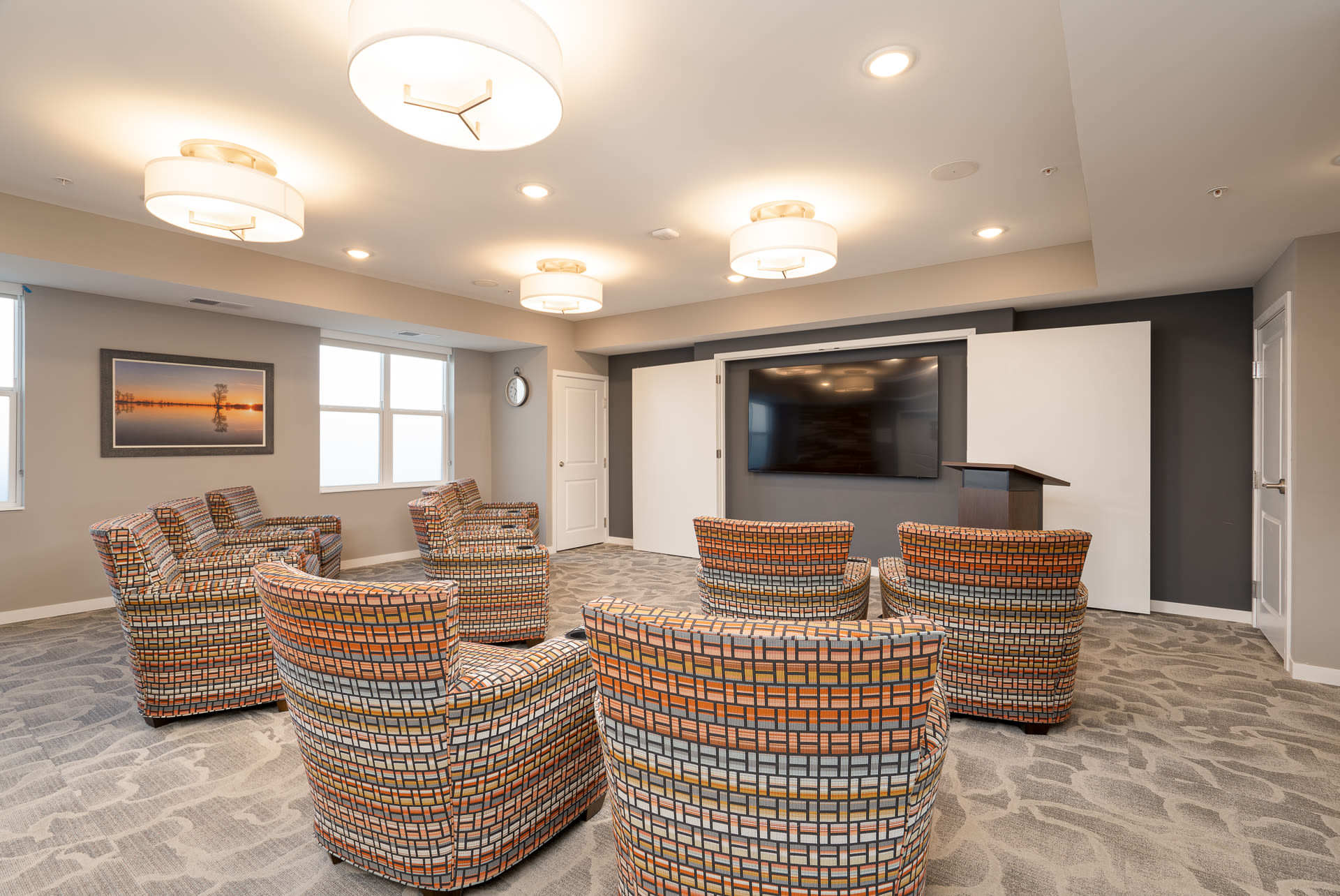 Enjoy the lounge area at our Senior Living Facility in Fridley, Minnesota