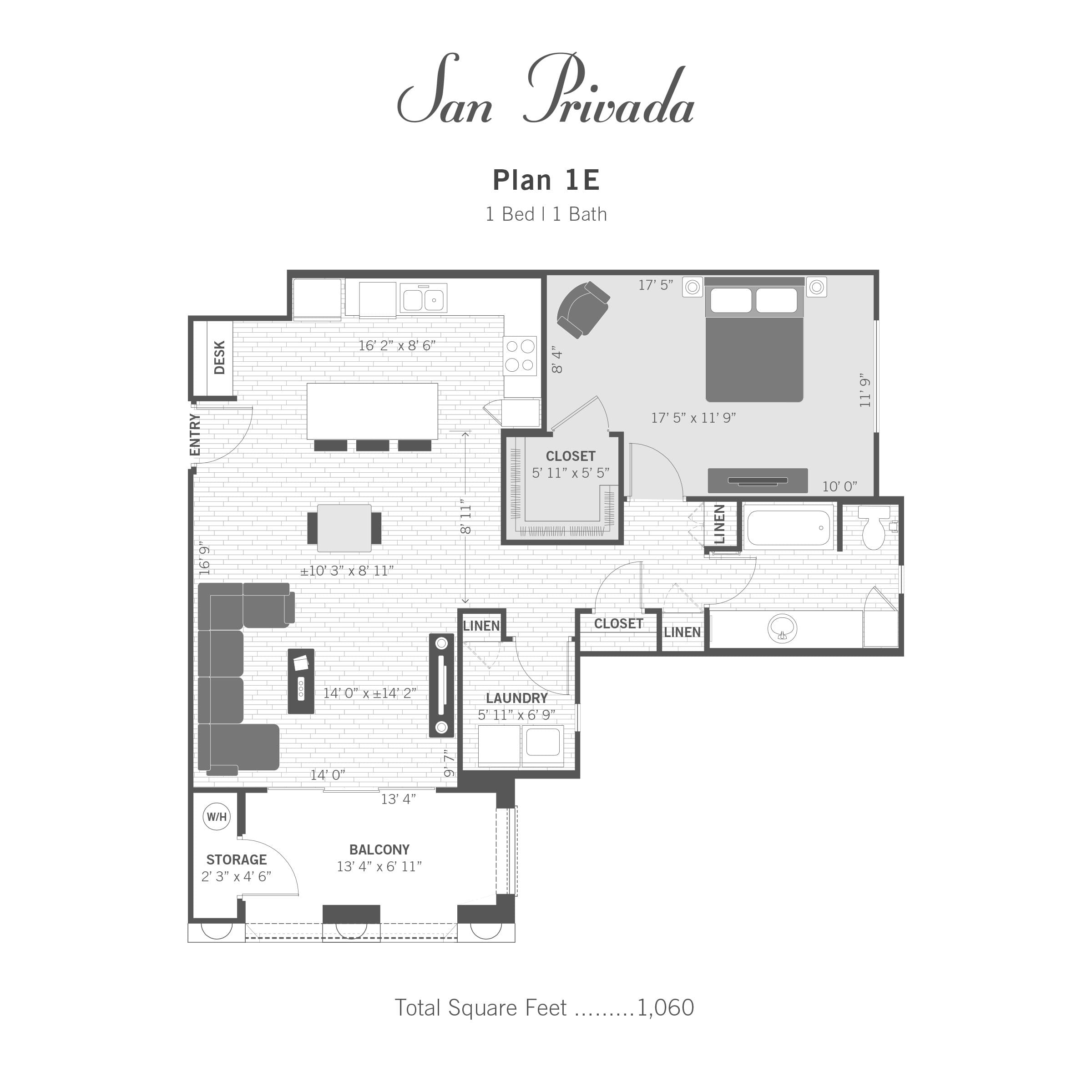 1E 2D floor plan image