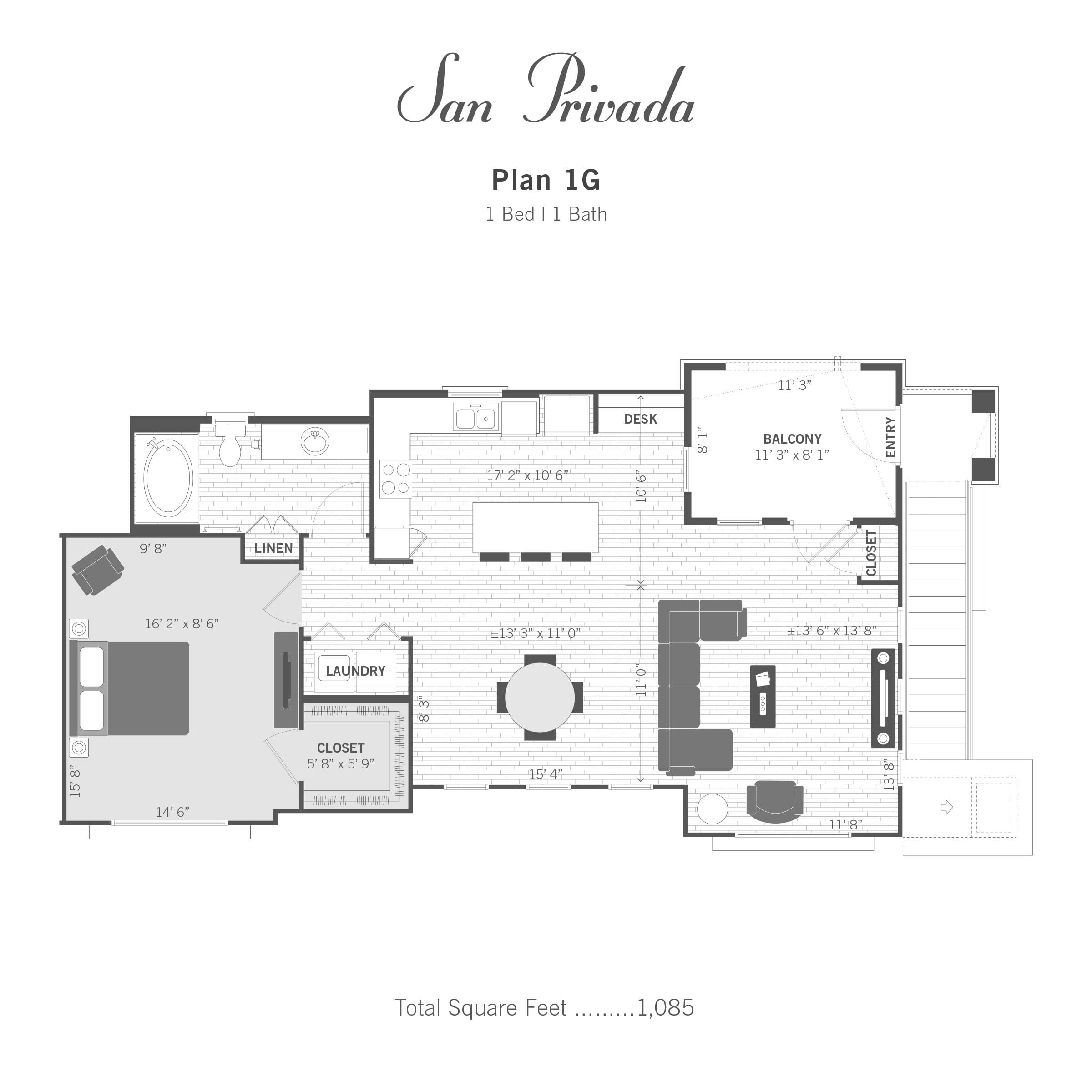 1G 2D floor plan image