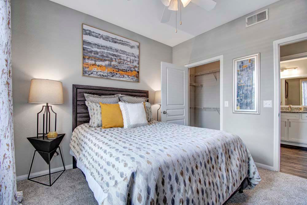 Our Luxury Apartments in Plano, Texas showcase a Bedroom