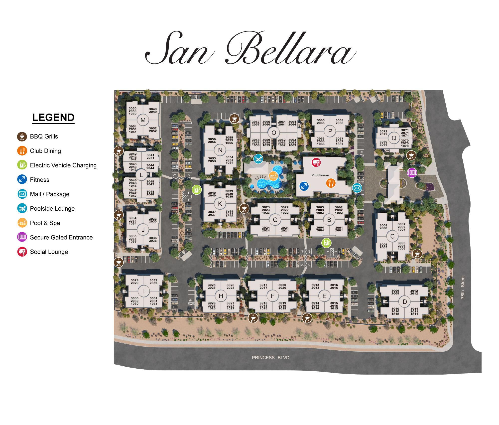San Bellara site plan