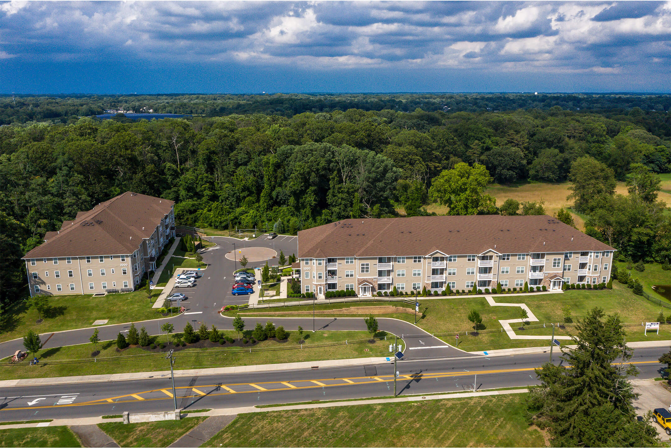 Overhead view of The Colony at Chews Landing in Blackwood, New Jersey