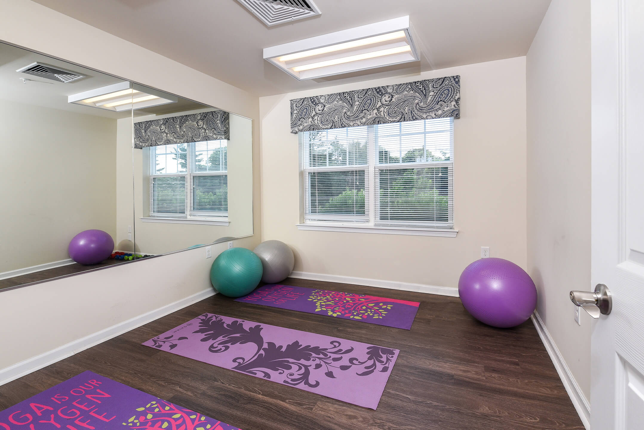 On-site fitness center at The Colony at Chews Landing in Blackwood, New Jersey