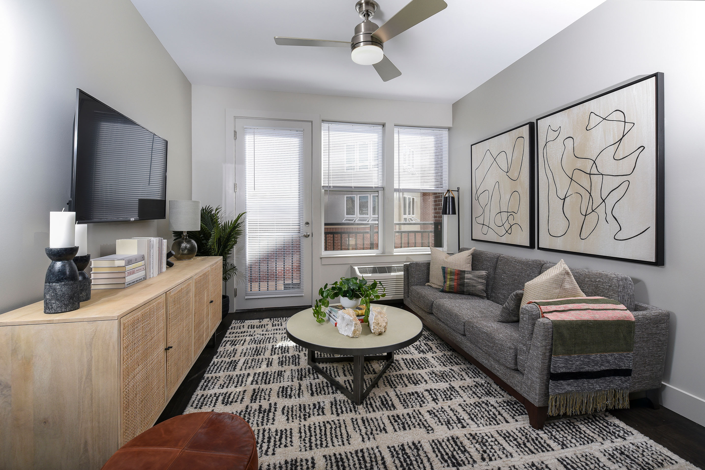 Living room at SilverLake, Belleville, New Jersey