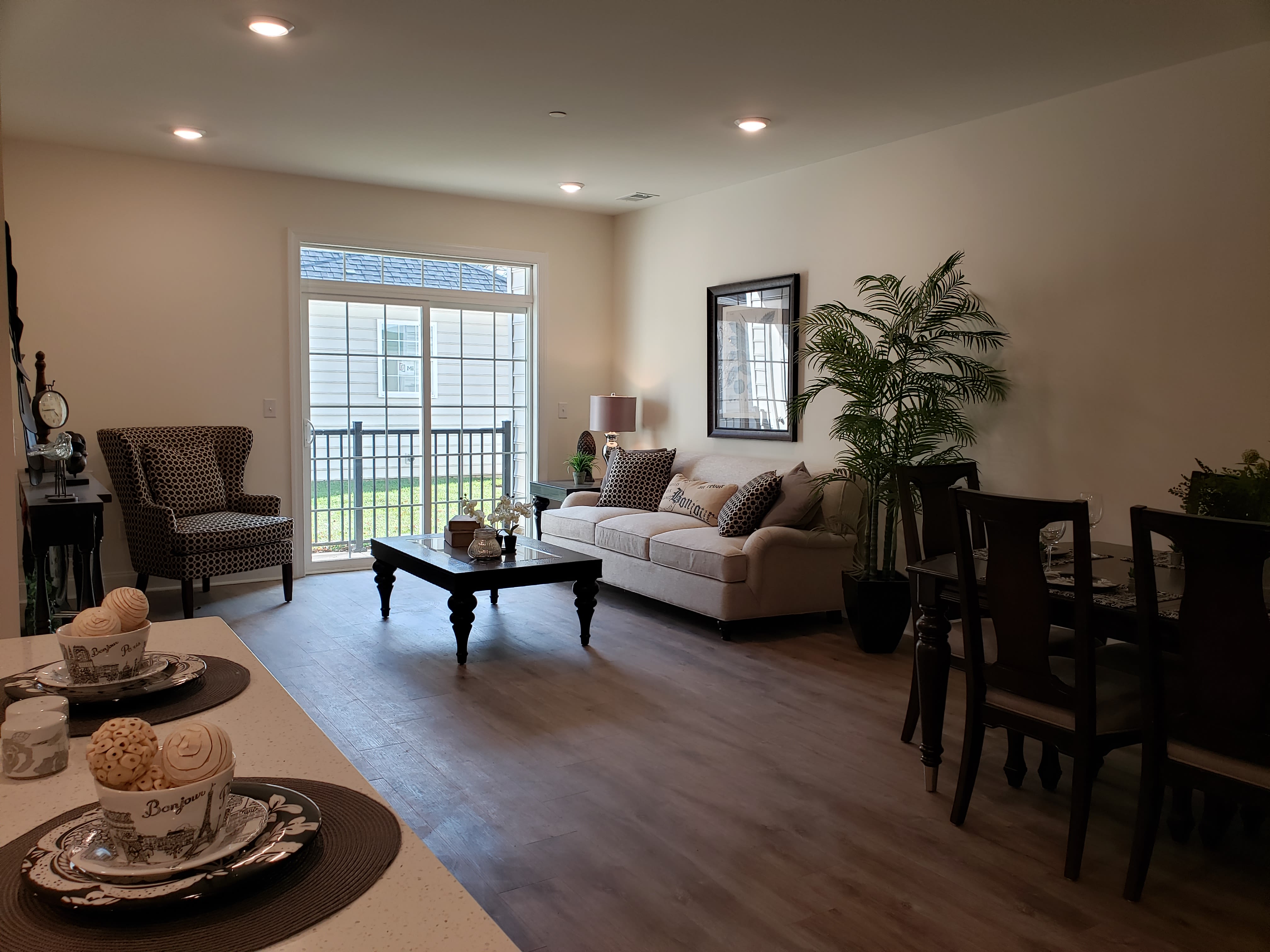 Living room at The Residences at St. Joseph Court, Levittown, Pennsylvania