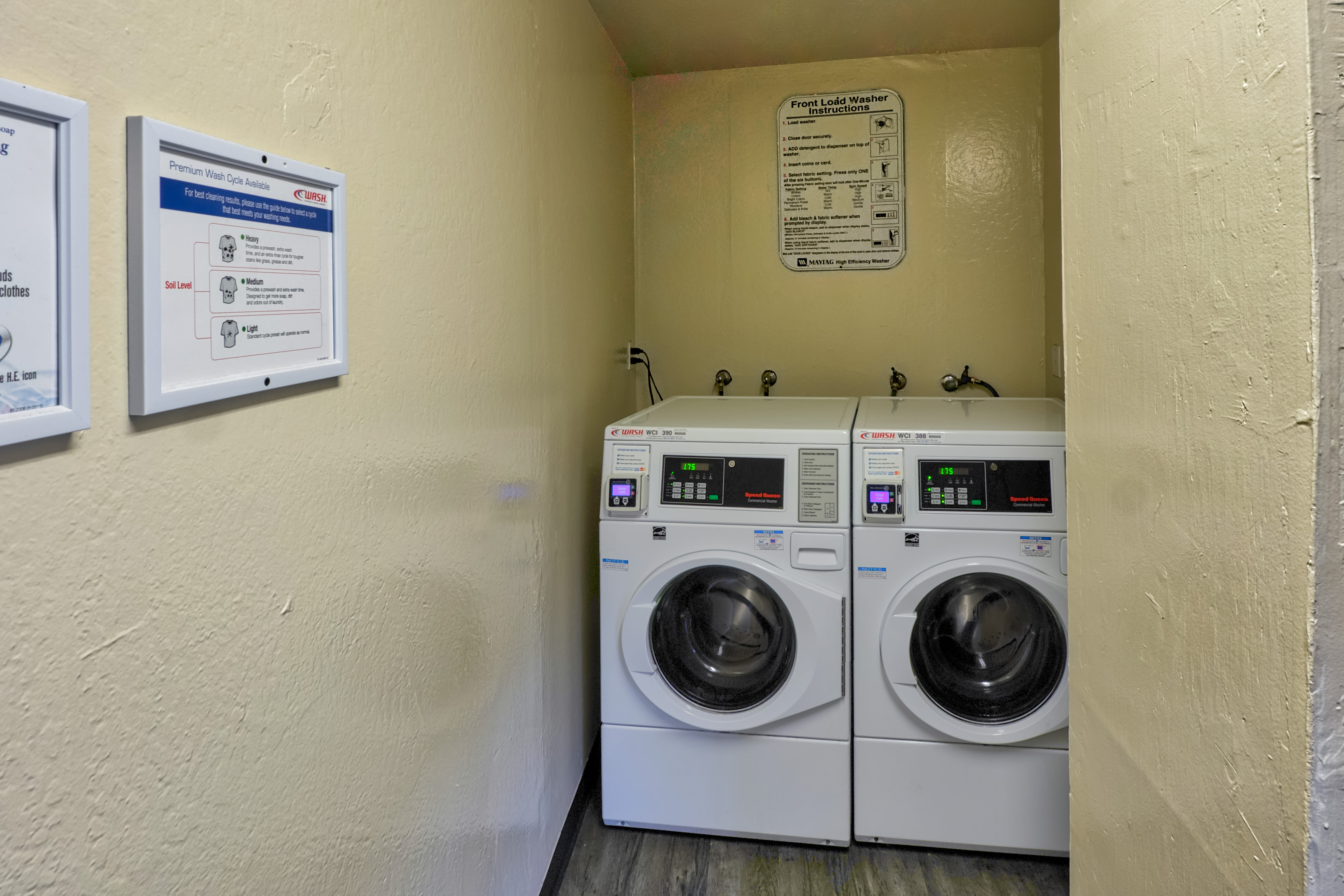 washer and dryer at SeaPointe in Pacifica, California