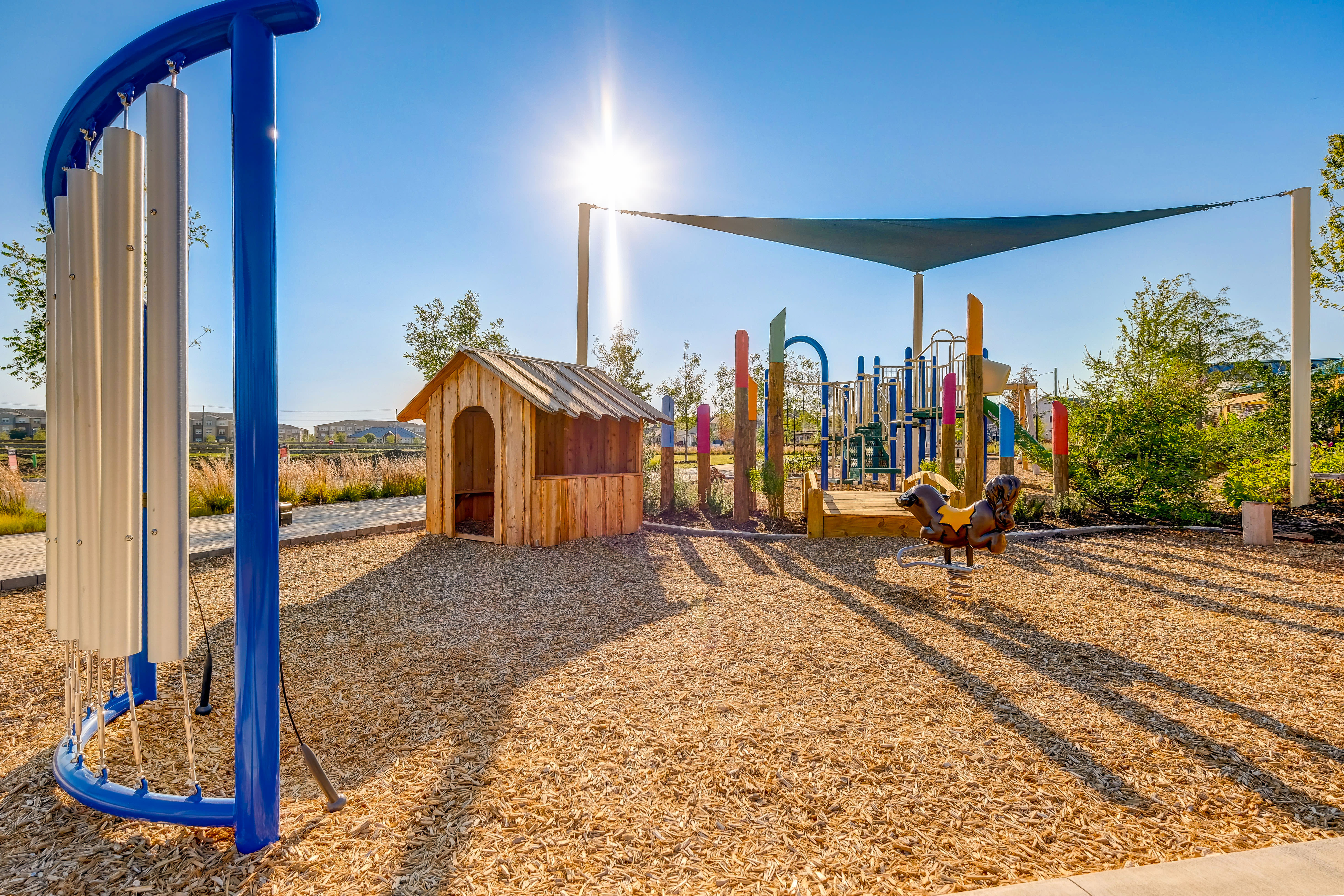 Kids playground at BB Living Light Farms in Celina, TX