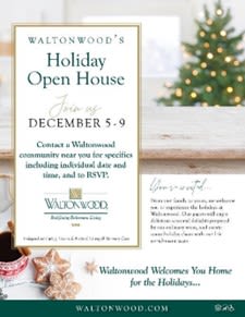 Holiday open house flyer