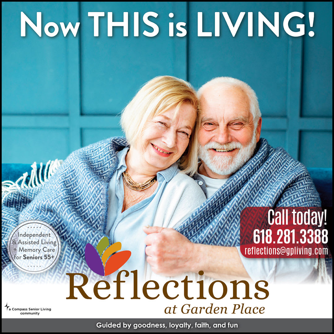 Now THIS is LIVING flyer at Reflections at Garden Place in Columbia, Illinois